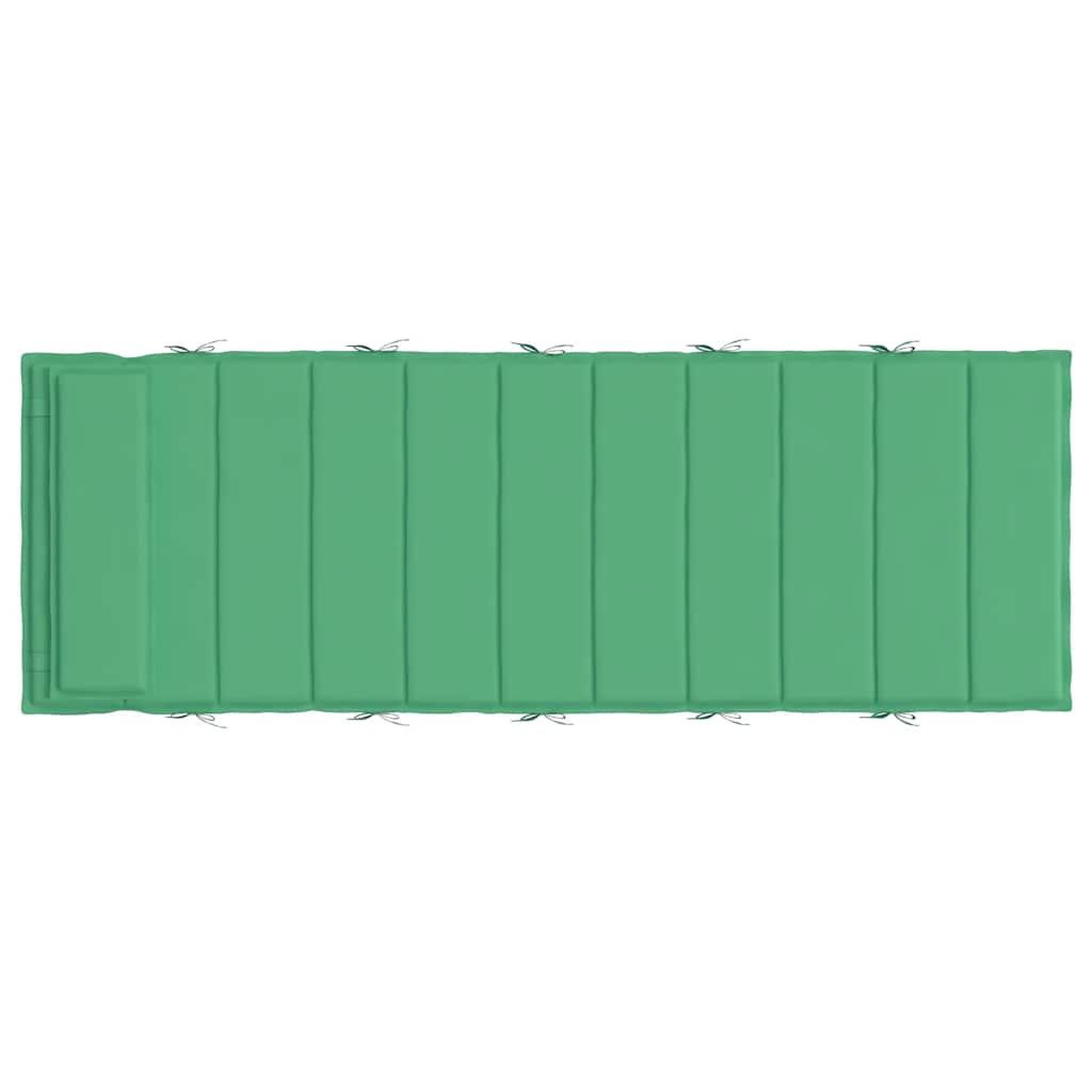 Voir la diapositive 5 : VIDAXL Coussin de chaise longue vert 180x60x3 cm tissu oxford