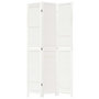 Voir la diapositive 4 : VIDAXL Cloison de separation 3 panneaux blanc bois de paulownia massif