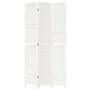 Voir la diapositive 4 : VIDAXL Cloison de separation 3 panneaux blanc bois de paulownia massif