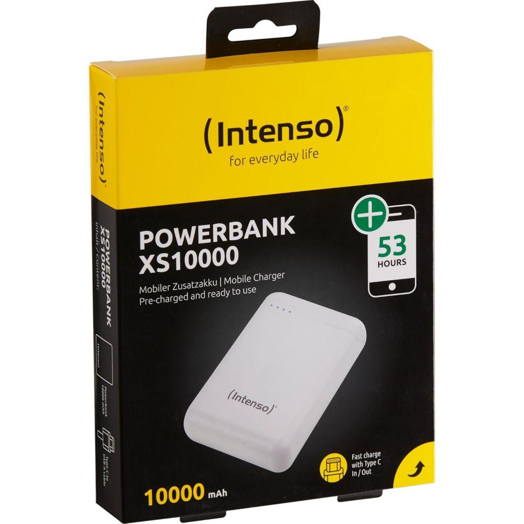 Voir la diapositive 4 : Intenso Batterie externe 10000 mah xs blanc