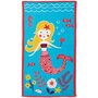 ACTUEL Drap de plage enfant en coton 320 gr/m2 imprimé Sirène HAPPY