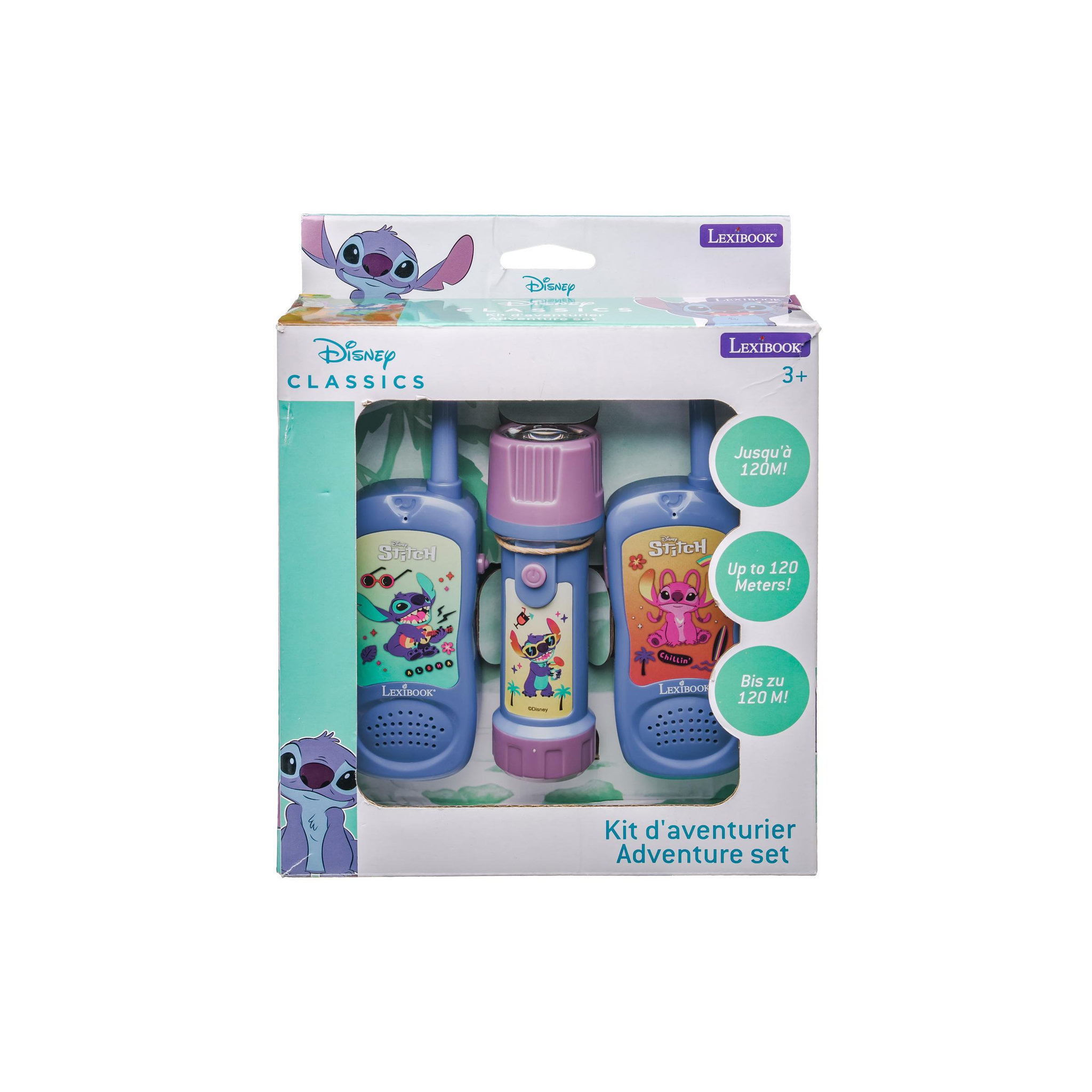 Voir la diapositive 5 : Lexibook Kit d'aventurier Stitch avec talkies walkies et lampe-torche/boussole
