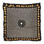 Voir la diapositive 1 : Paris Prix Coussin Déco Jute  Perle  45x45cm Noir