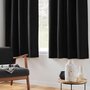 Voir la diapositive 2 : Paris Prix Rideau Isolant Thermique  Micropolar  135x180cm Noir