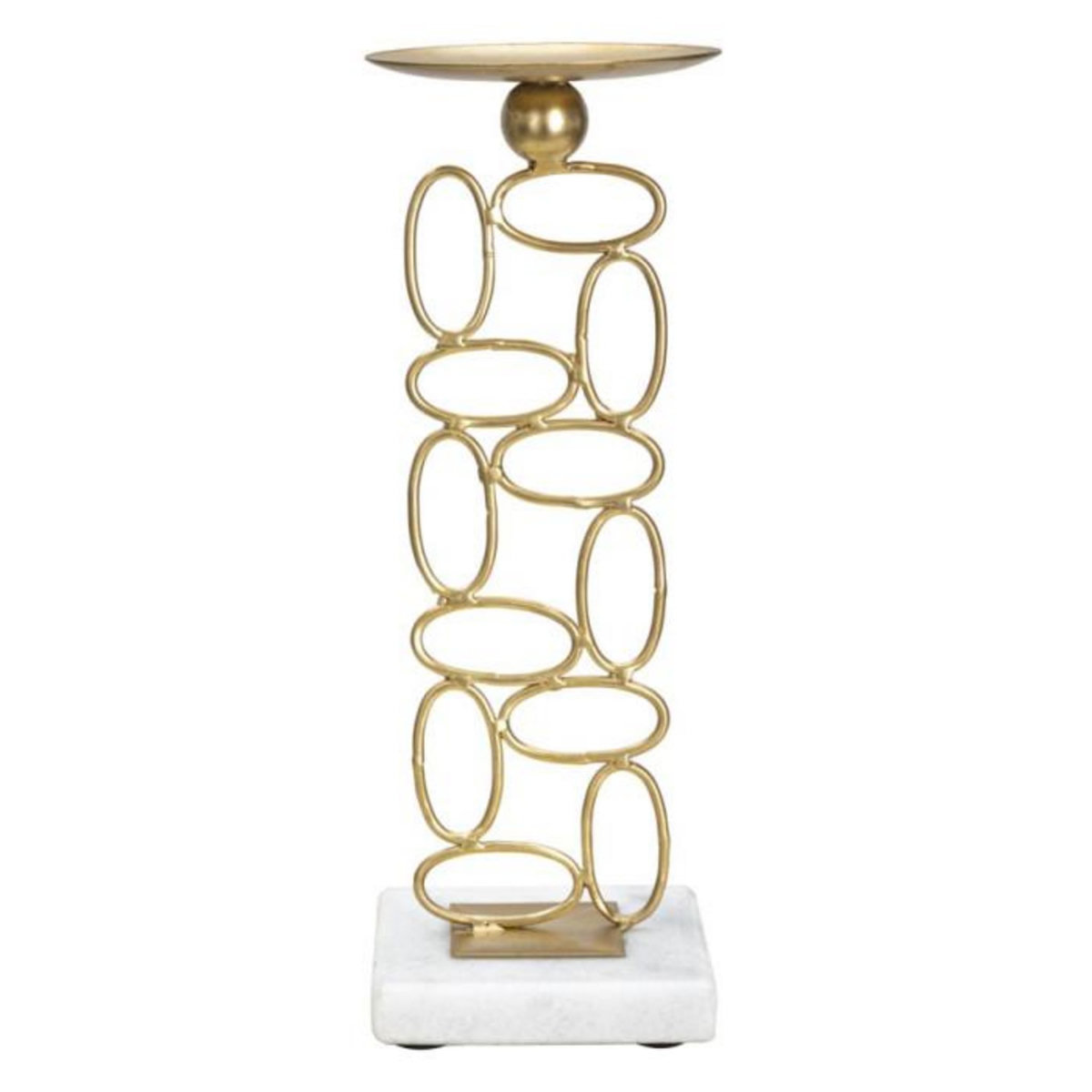 Paris Prix Bougeoir Design en Métal  Bubbles  27cm Or