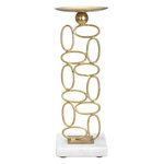 Paris Prix Bougeoir Design en Métal  Bubbles  27cm Or