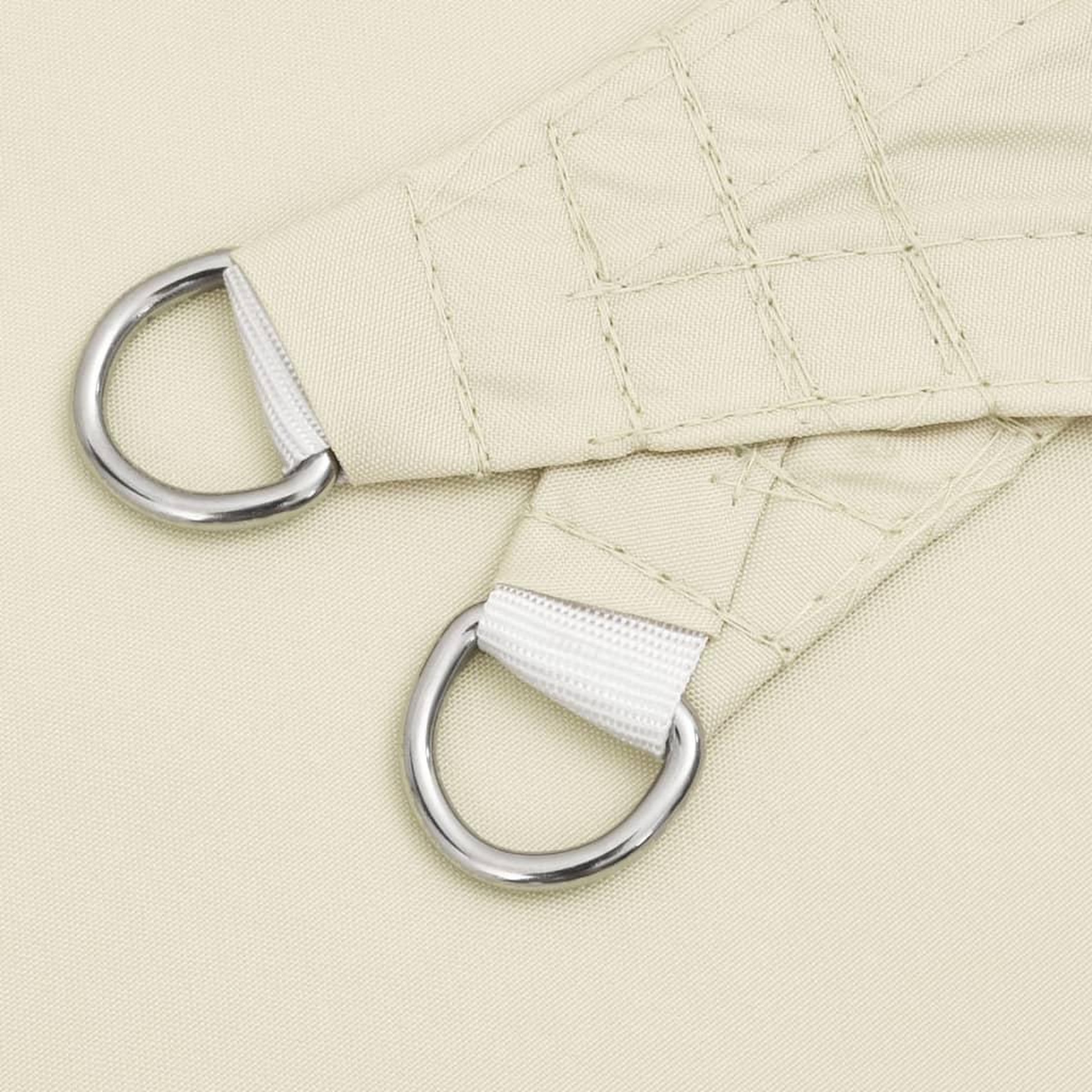 Voir la diapositive 5 : VIDAXL Voile de parasol tissu oxford triangulaire 4,5x4,5x4,5 m creme