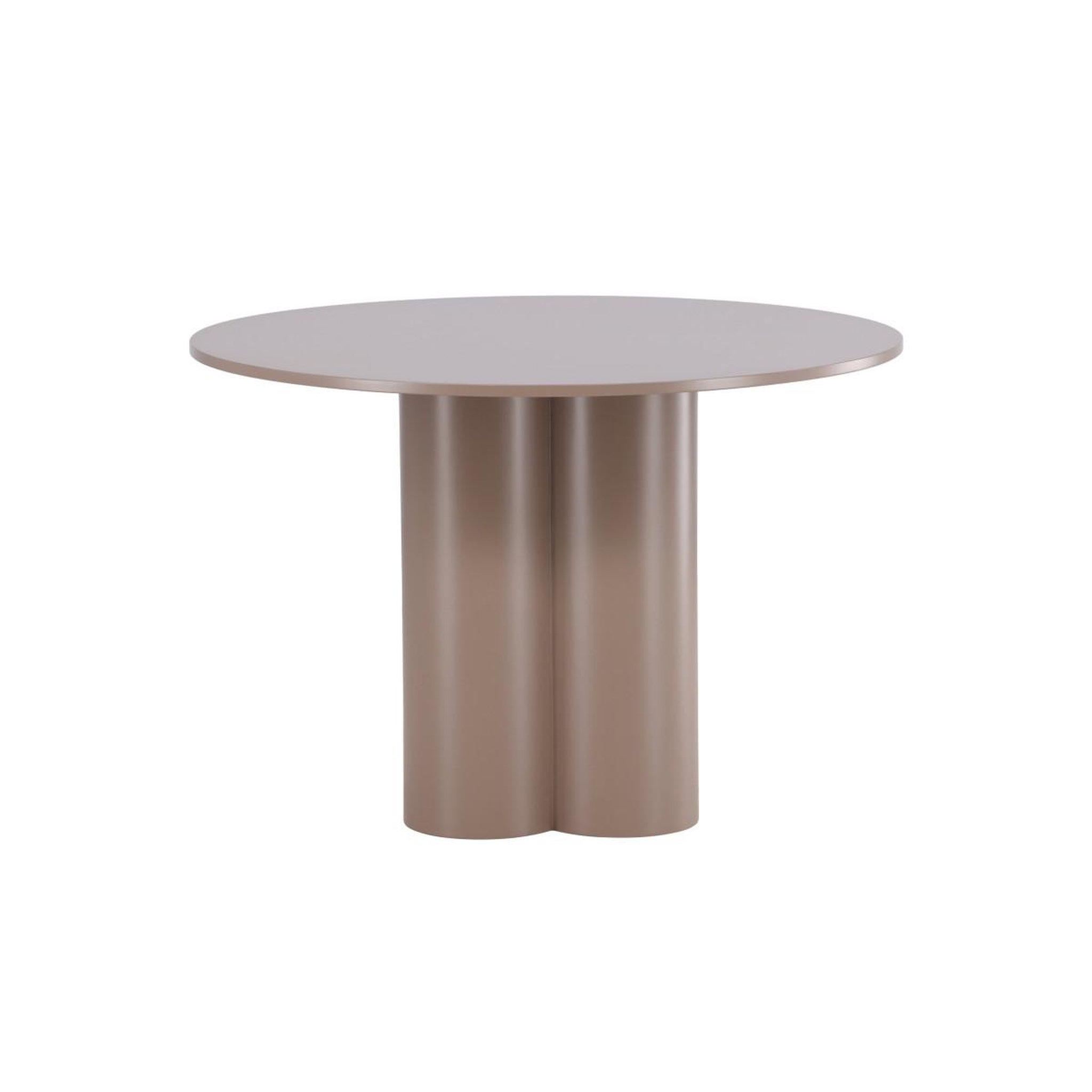 Voir la diapositive 3 : Paris Prix Table à manger ronde  olivia  110cm marron foncé