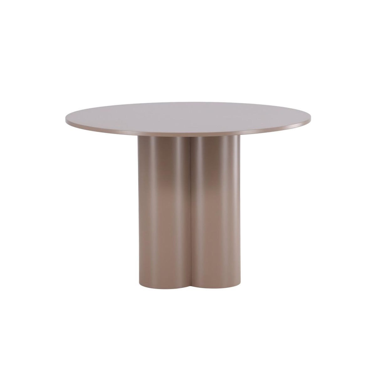 Paris Prix Table à Manger Ronde  Olivia  110cm Marron Foncé