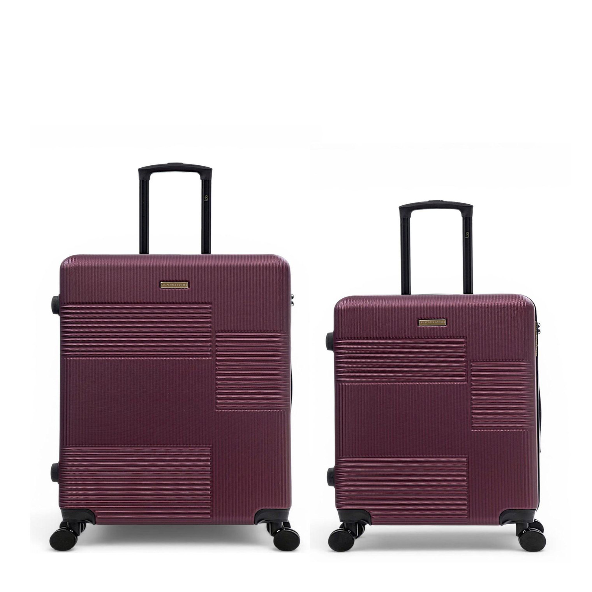 LES P'TITES BOMBES LPB Lot de 2 Valises Rigides Grand Format et Taille Moyenne LIVIA