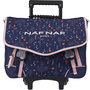 Voir la diapositive 1 : Naf Naf Cartable à roulettes 41 cm CM1/CM2 bleu et rose motif floral