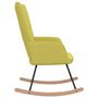 Voir la diapositive 3 : VIDAXL Chaise a bascule Vert Tissu