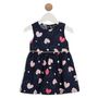 Voir la diapositive 1 : INEXTENSO Robe coeurs marine bébé fille