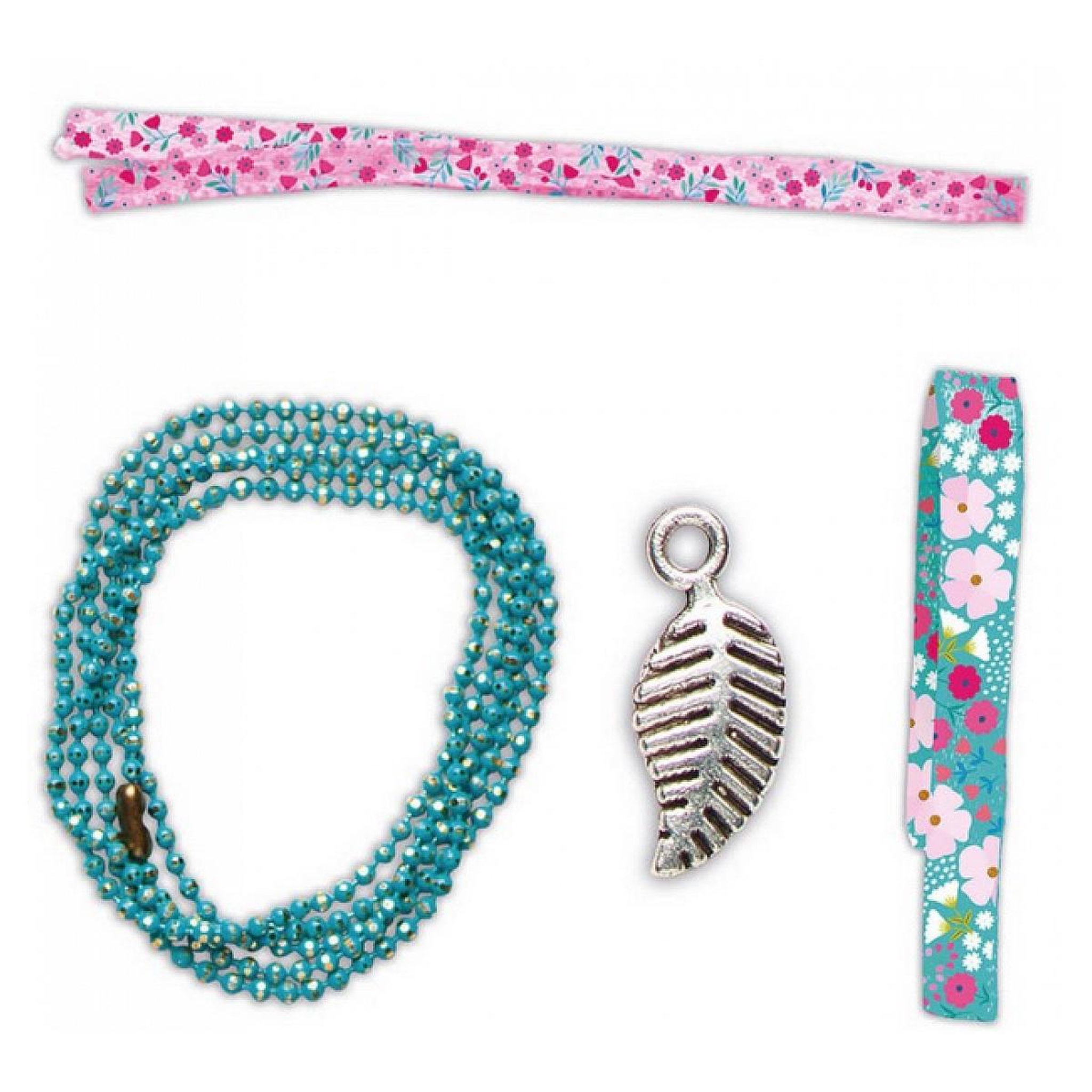 Voir la diapositive 2 : Juratoys-Janod 3 Bijoux Rubans a fleurs a creer