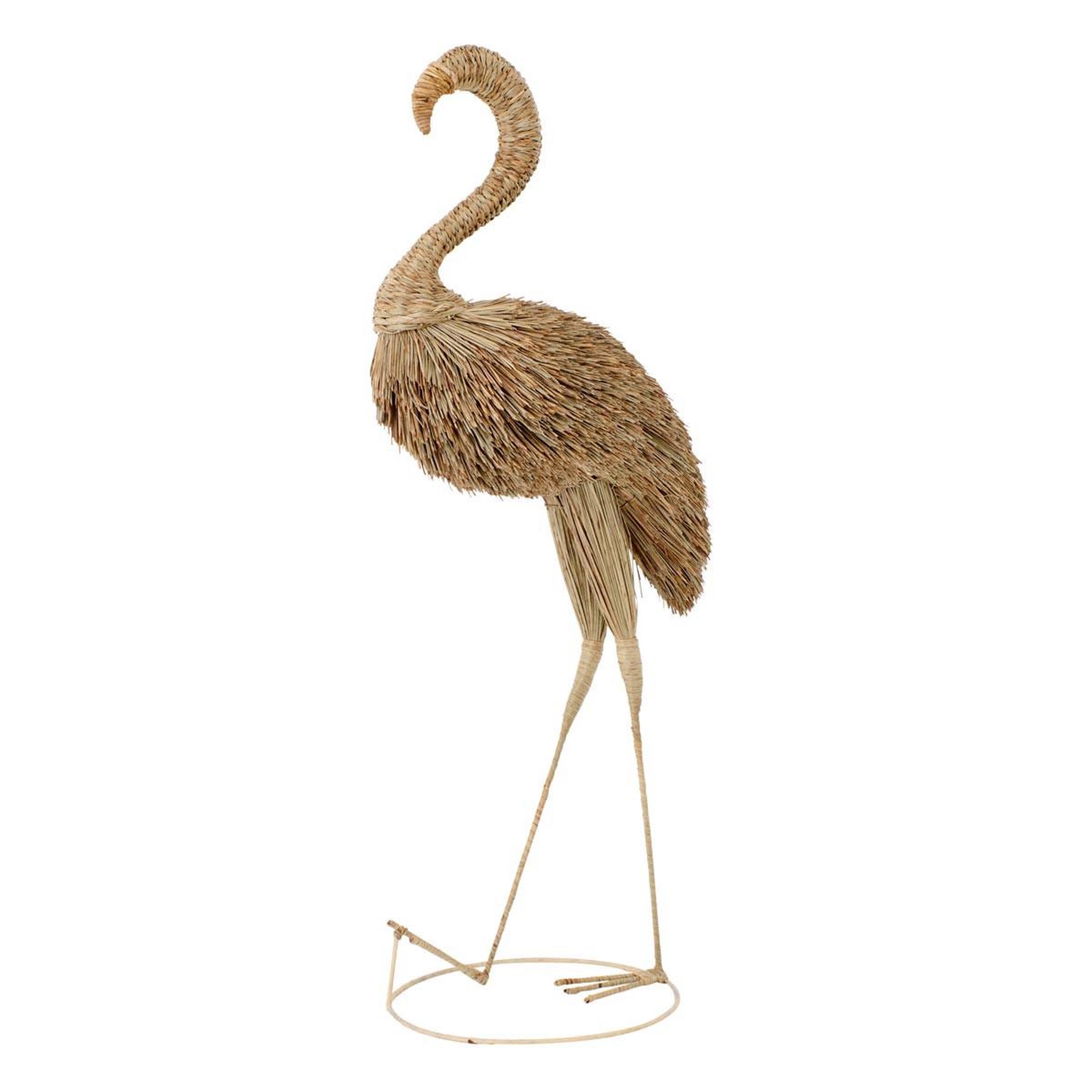 J-LINE Flamant rose herbe  afrique  138cm naturel