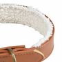 Voir la diapositive 3 : Paris Prix Collier pour Chien  Wooly  30cm Cognac & Écru