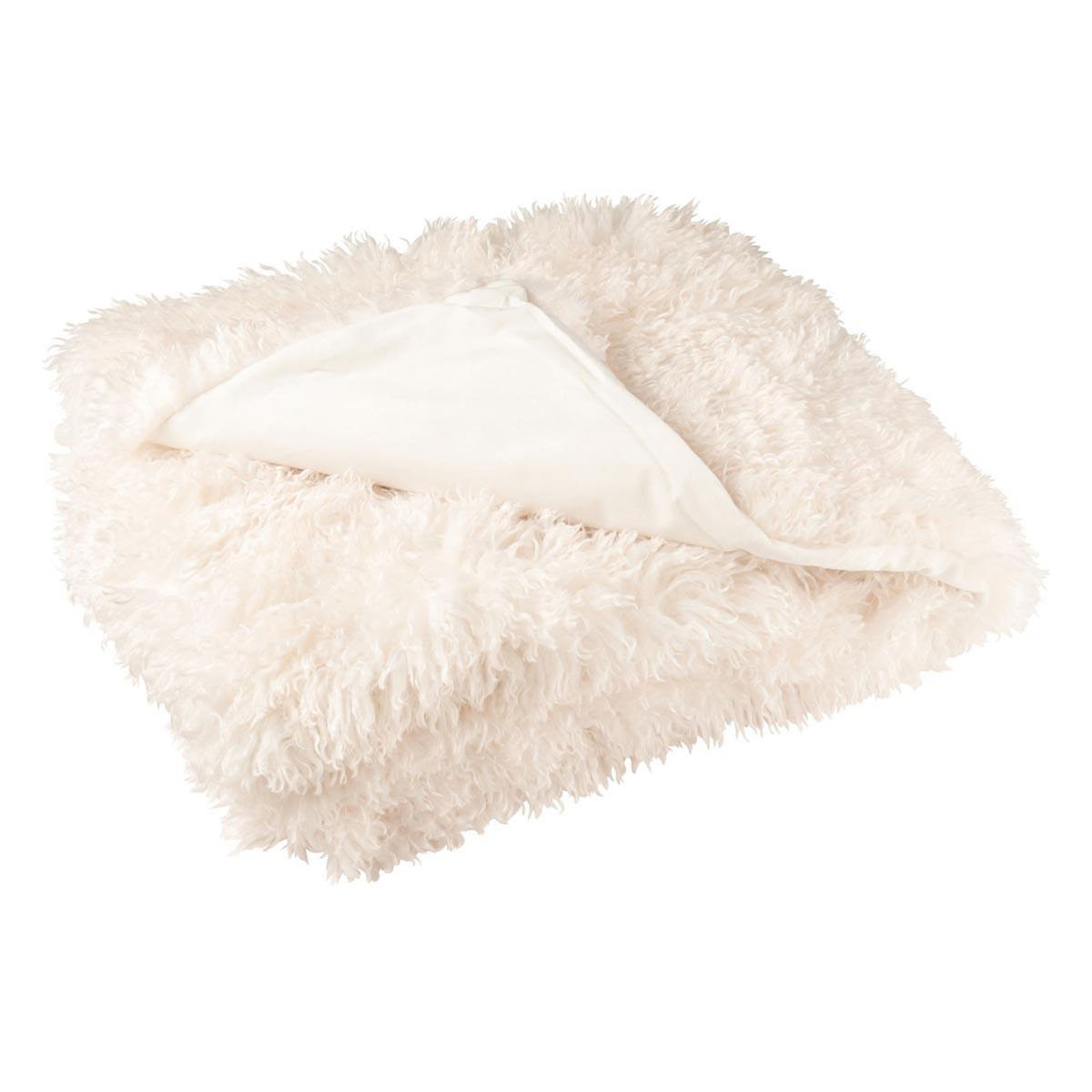 Paris Prix Plaid Imitation Fourrure  Moutie  130x180cm Blanc