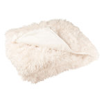 Paris Prix Plaid Imitation Fourrure  Moutie  130x180cm Blanc