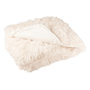 Voir la diapositive 1 : Paris Prix Plaid Imitation Fourrure  Moutie  130x180cm Blanc
