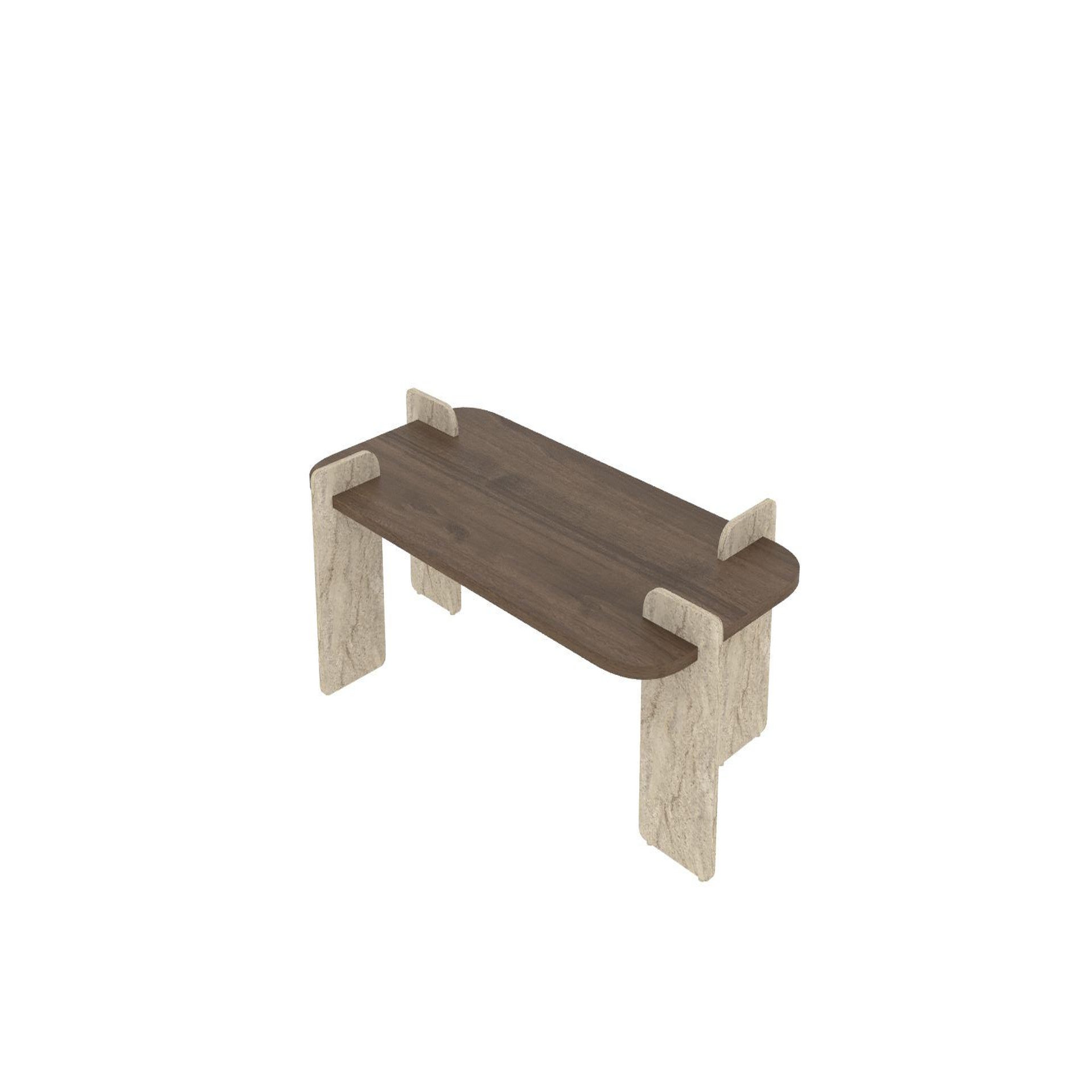 Habitat et Jardin Table basse en bois  leapiri  - 120 x 60 x 35 cm - marron
