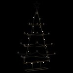 VIDAXL Arbre de Noël en métal pour décoration noir 140 cm