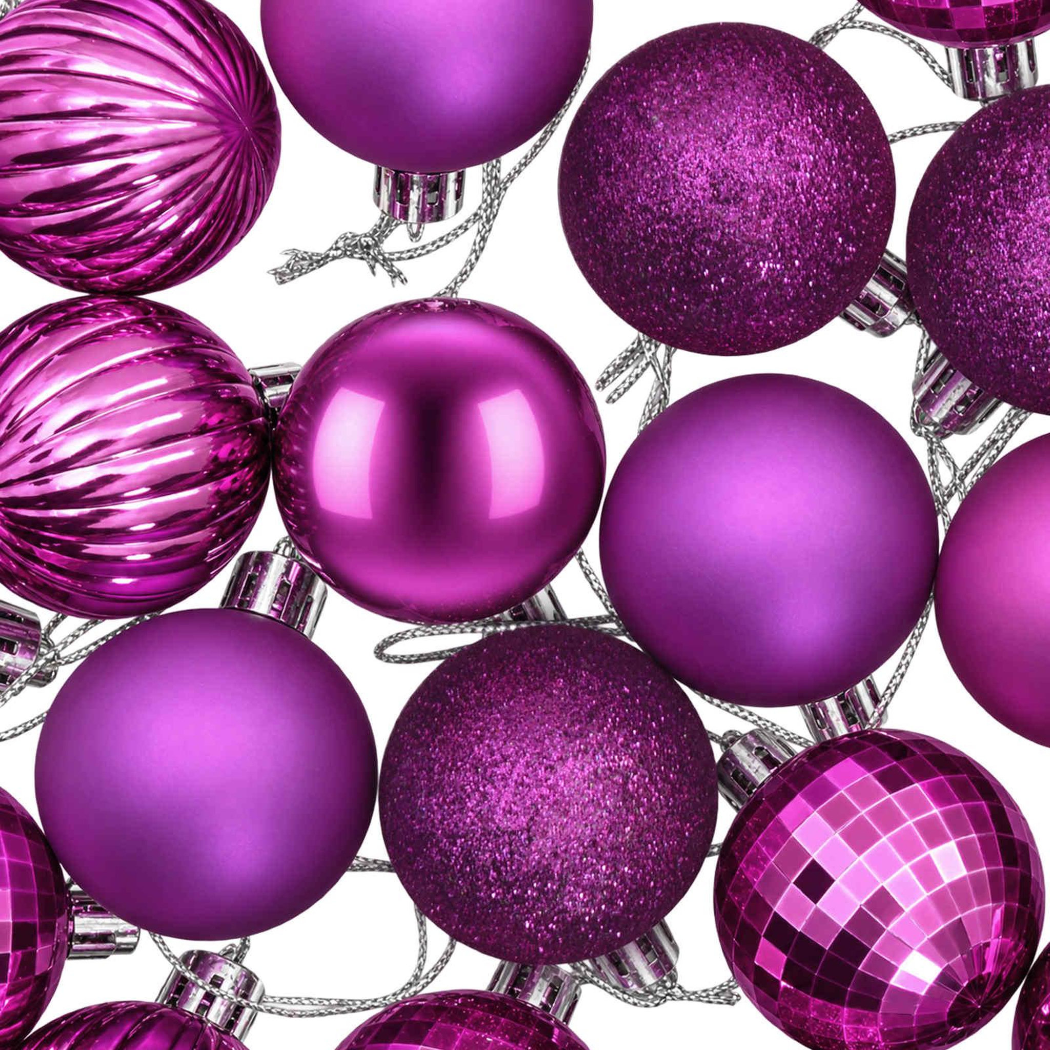 Voir la diapositive 6 : VIDAXL Ensemble de boules de Noël 100 pc Lilas 4 cm Polystyrene