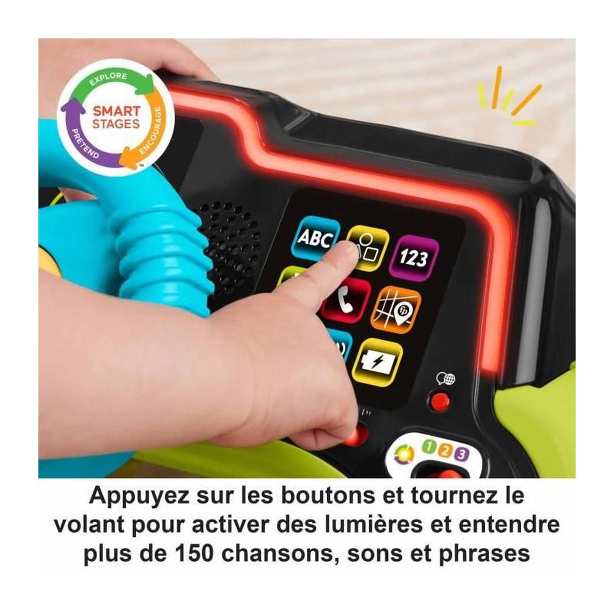 Voir la diapositive 6 : FISHER PRICE FISHER-PRICE Rires et éveil-Centre d'activités Ma Premi?re Voiture - Fisher-Price - HYR92