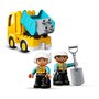 LEGO DUPLO 10931 - Le camion et la pelleteuse, Jouet Engin de Chantier pour Enfant de 2 Ans et Plus