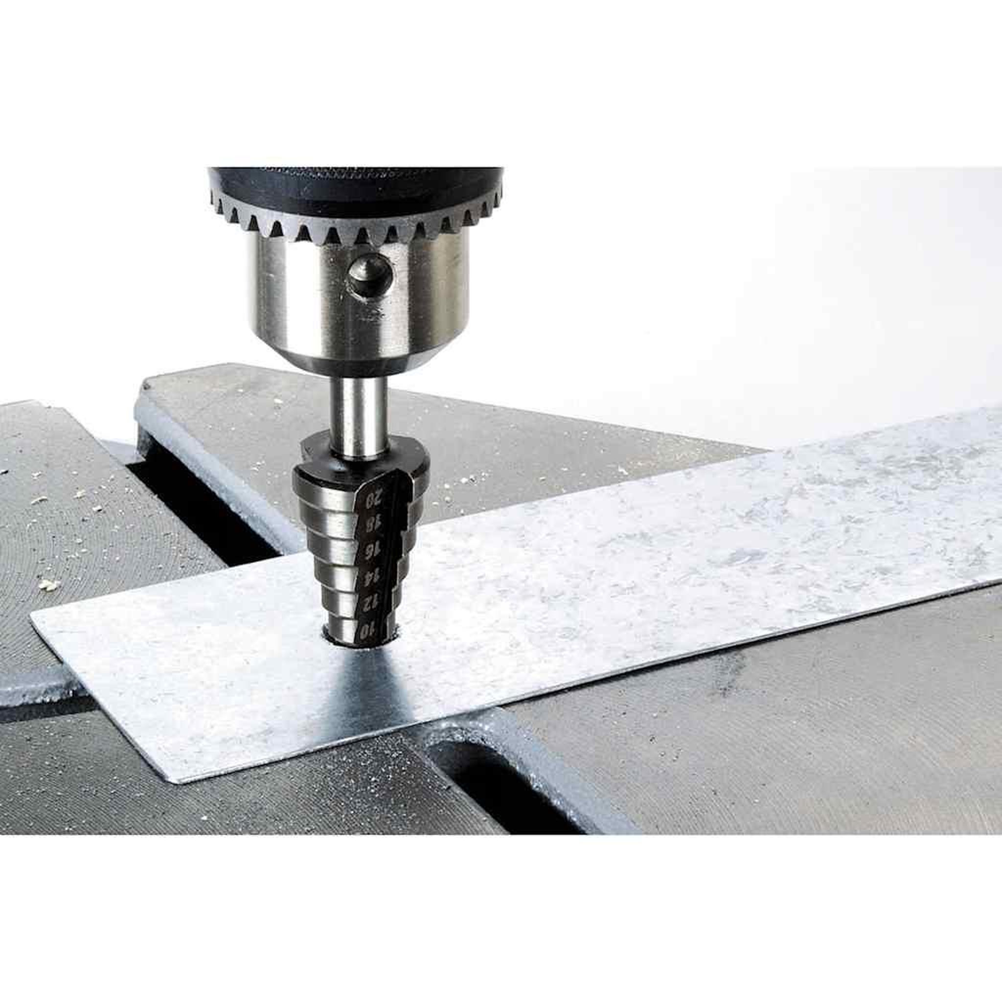 Voir la diapositive 2 : WOLFCRAFT wolfcraft Foret par increments 10 mm 8-35 mm Acier rapide Gris 2585000