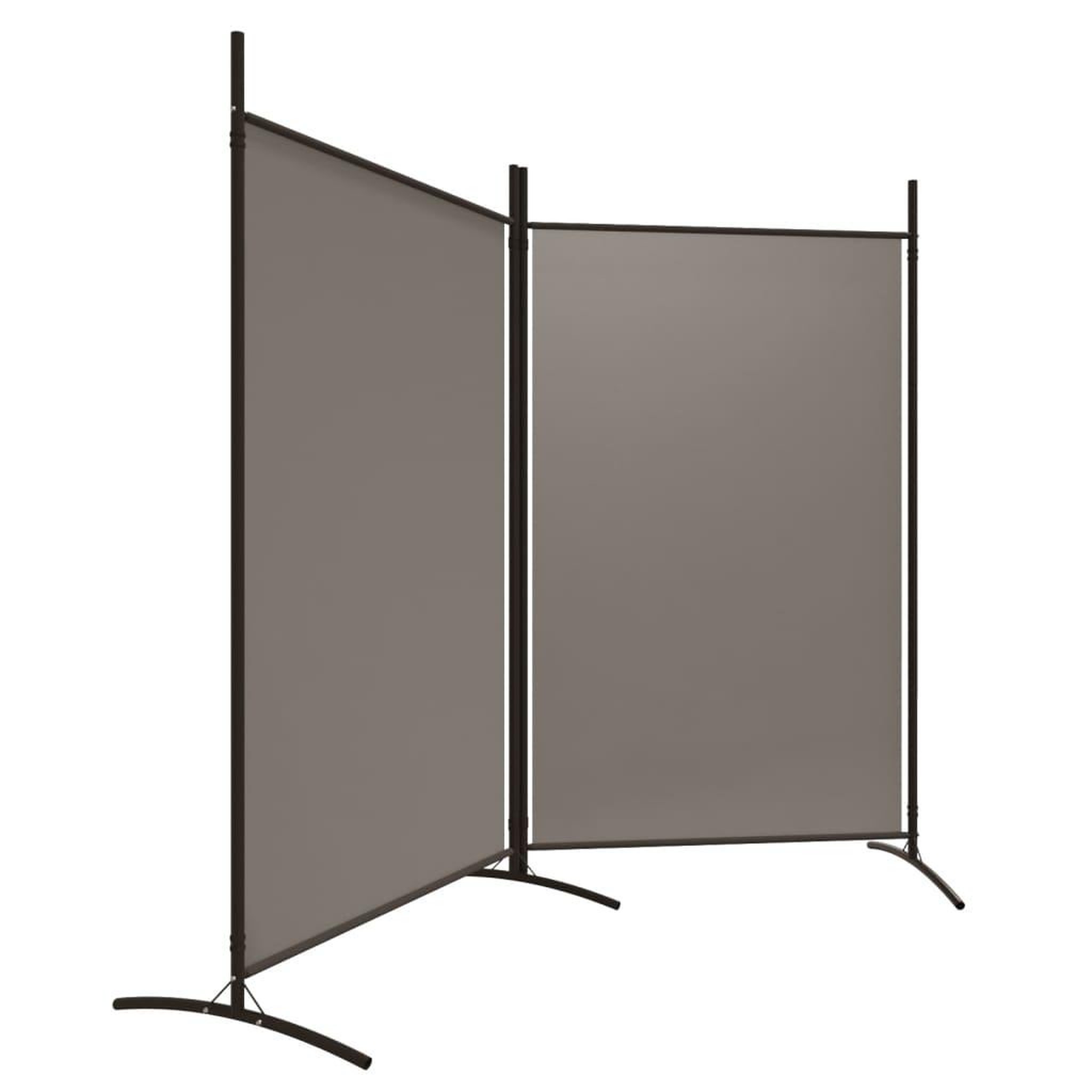 Voir la diapositive 4 : VIDAXL Cloison de separation 2 panneaux Anthracite 175x180 cm Tissu