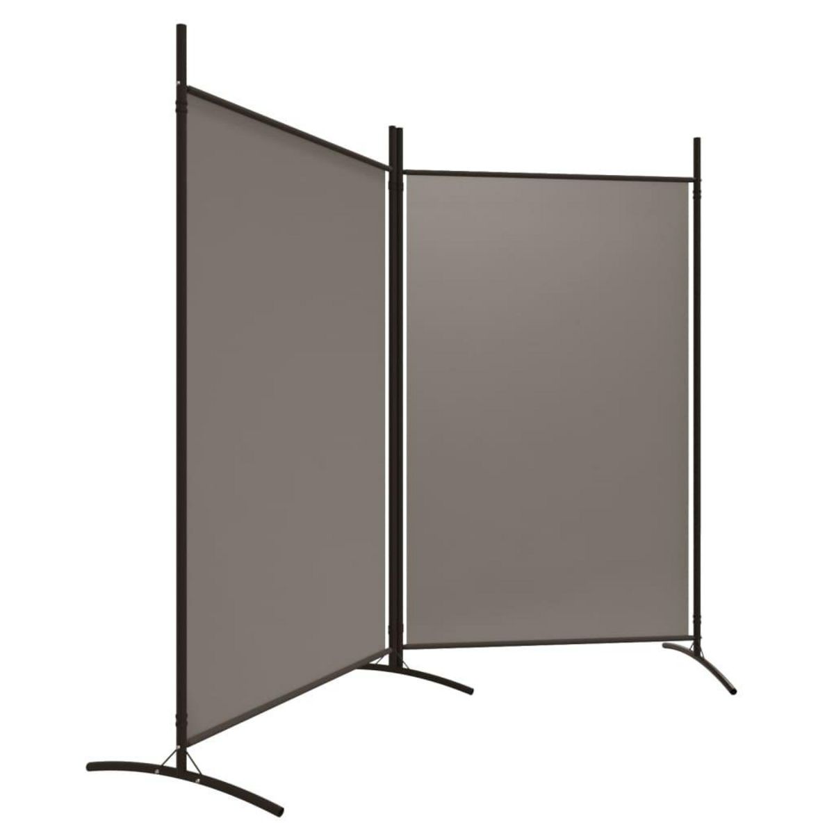 VIDAXL Cloison de separation 2 panneaux Anthracite 175x180 cm Tissu