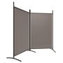 Voir la diapositive 4 : VIDAXL Cloison de separation 2 panneaux Anthracite 175x180 cm Tissu