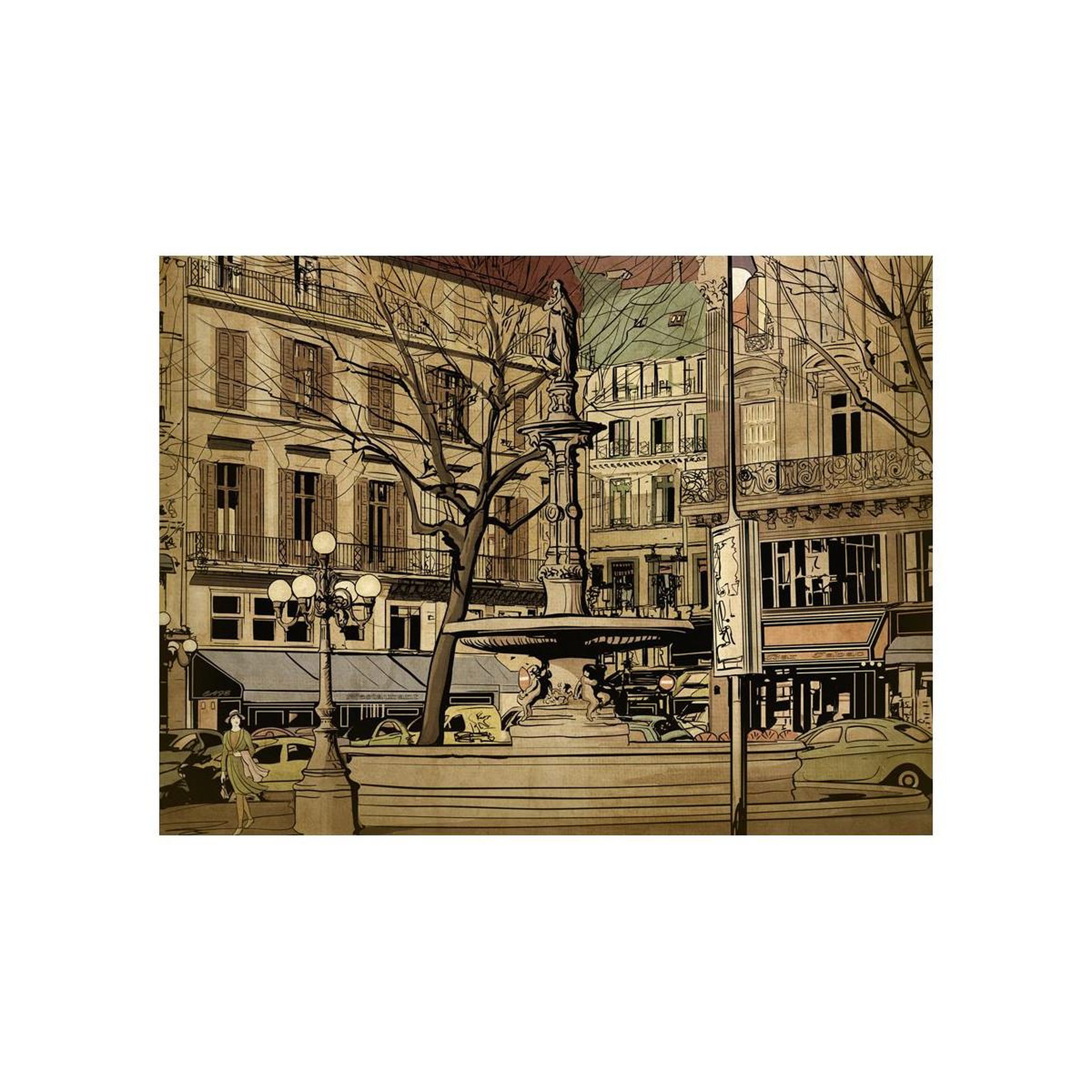 Voir la diapositive 2 : Paris Prix Papier peint  parisian fountain