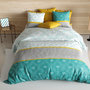Voir la diapositive 2 : ATELIER DU COTON Parure housse de couette 100% coton 57fils -aurah