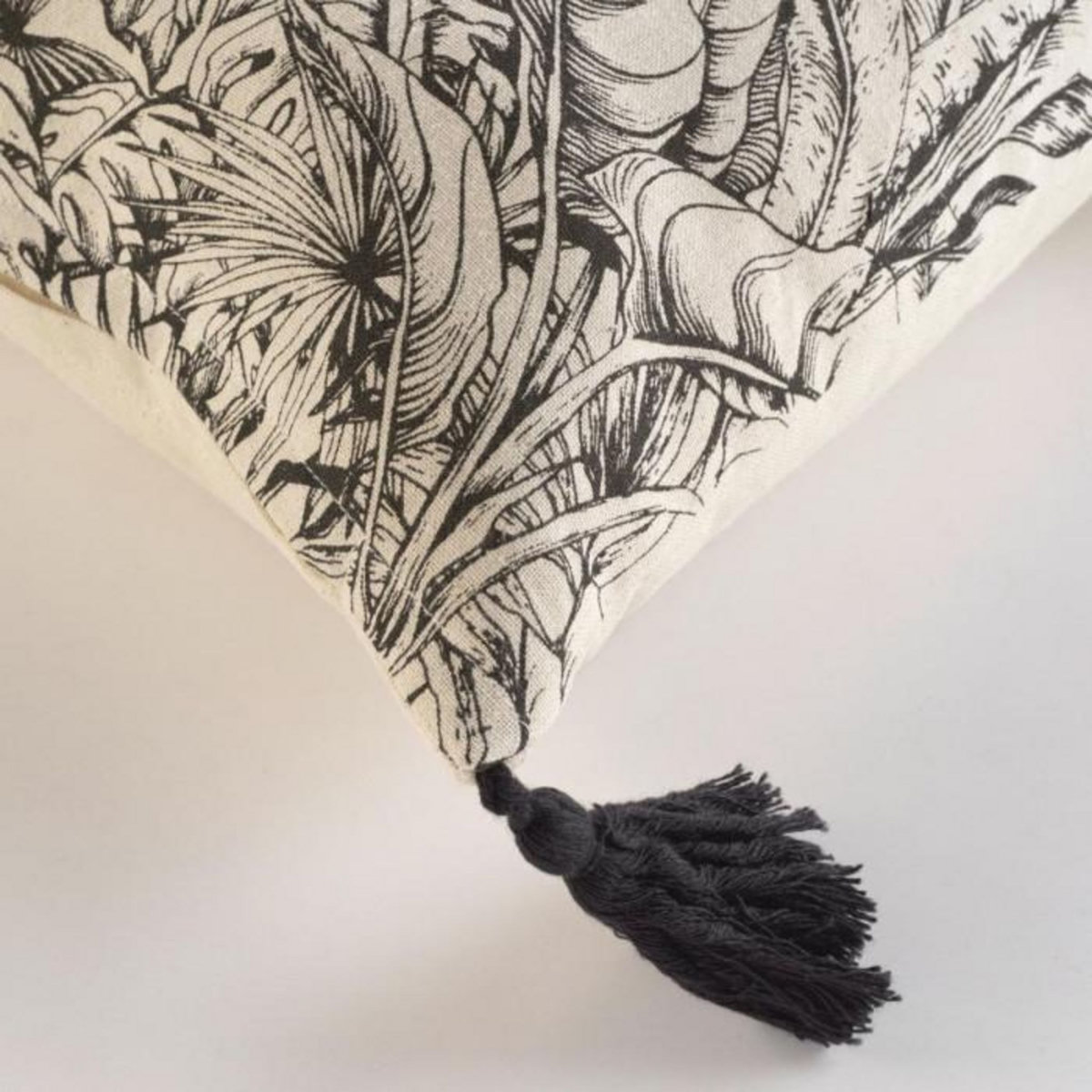 Paris Prix Coussin Déco Imprimé  Papaya  45x45cm Naturel