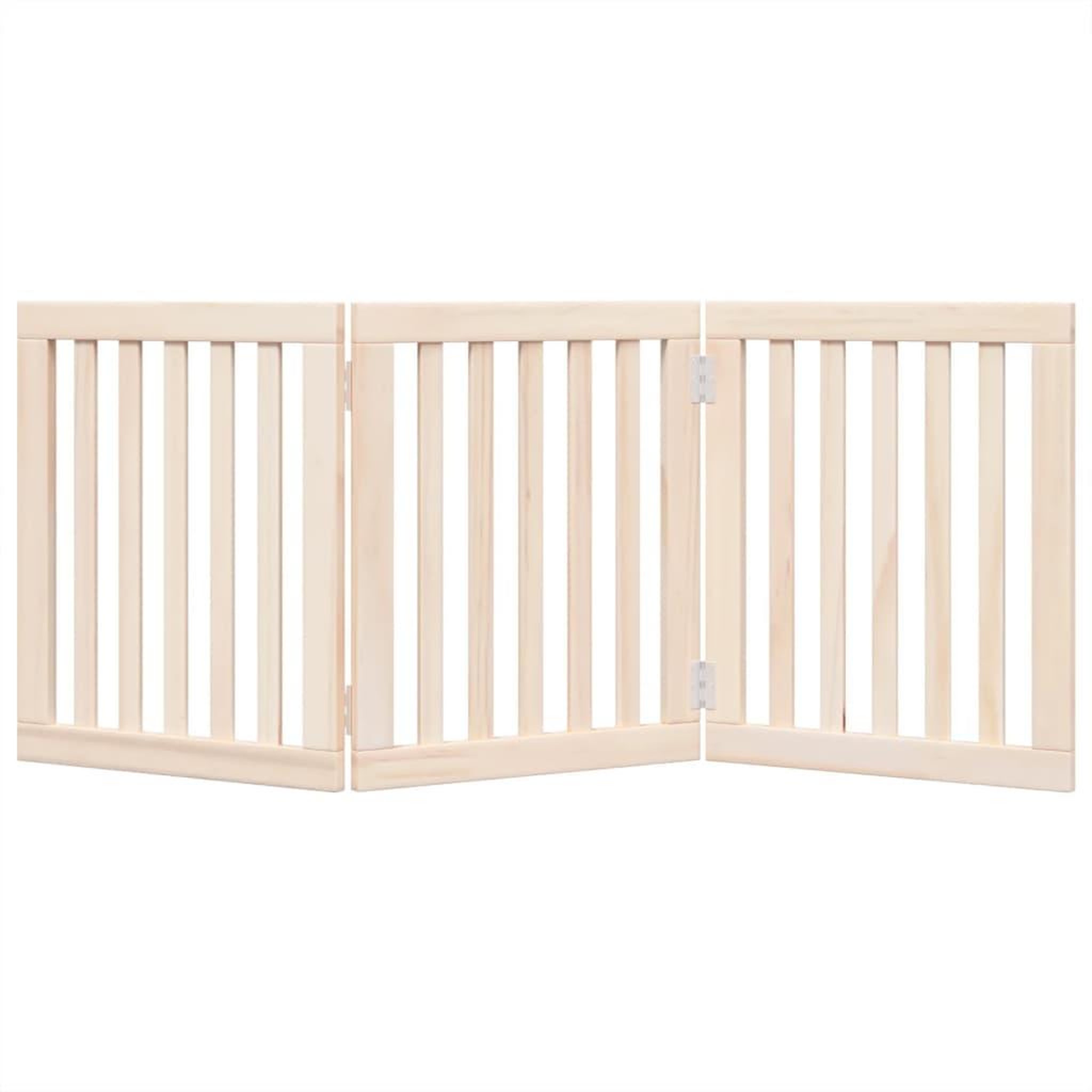 Voir la diapositive 4 : VIDAXL Barriere pour chien pliable 3 panneaux 150 cm bois de peuplier
