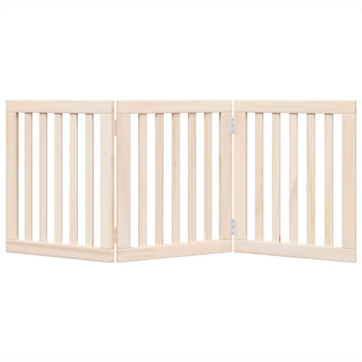 VIDAXL Barriere pour chien pliable 3 panneaux 150 cm bois de peuplier