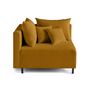 Voir la diapositive 3 : LISA DESIGN Edinburg - module d'assise d'angle gauche - en velours côtelé