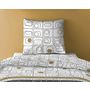 Voir la diapositive 2 : Les Ateliers du Linge Parure De Couette 2pcs 140x200cm 100% Microfibre 60gsm Niagara Gold