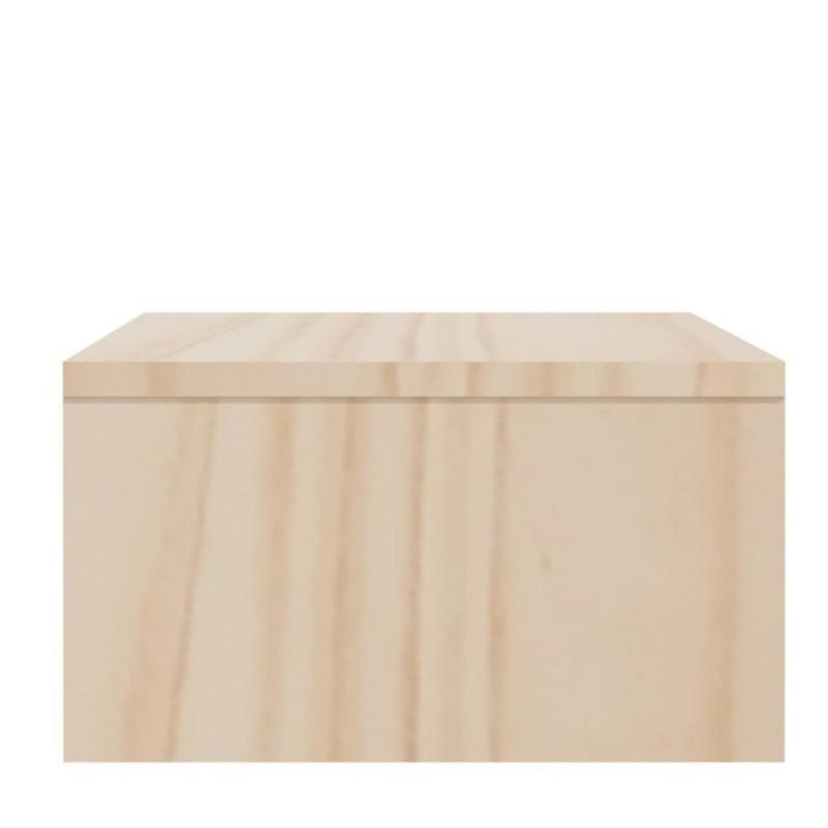 VIDAXL Support de moniteur 100x27x15 cm Bois de pin solide