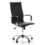 VS VENTA-STOCK Fauteuil de Bureau Londres inclinable Noir, Cuir synthétique
