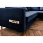 Voir la diapositive 4 : LISA DESIGN Anna - canapé d'angle droit - 5 places - convertible - en velours