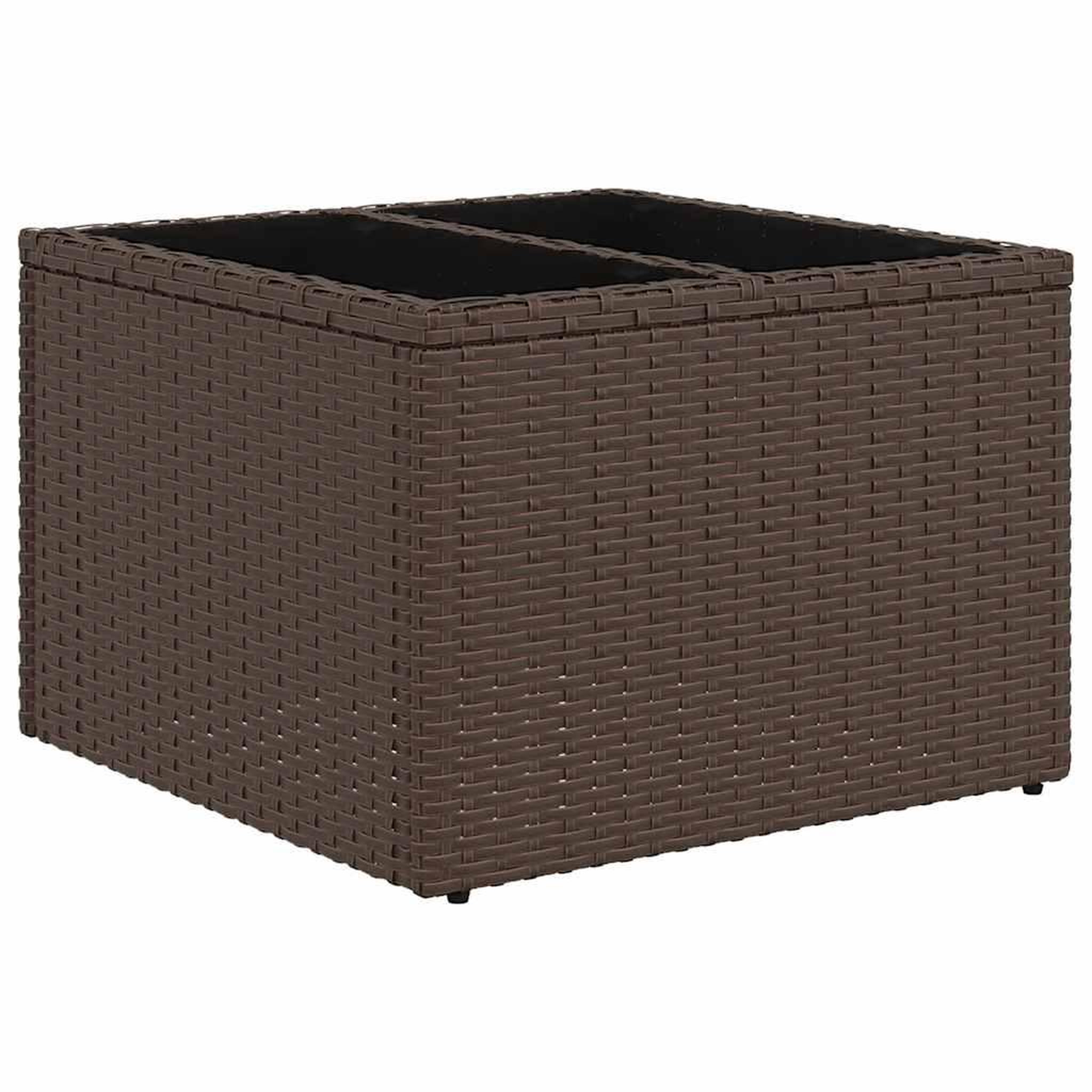 Voir la diapositive 3 : VIDAXL Salon de jardin avec coussins 7 pcs marron resine tressee