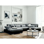 Voir la diapositive 2 : LISA DESIGN Vermont - canapé panoramique d'angle droit - 7 places - convertible - en simili et tissu