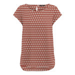 Only Top Rouge imprimé Femme Only Nova. Coloris disponibles : Rouge