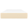 Voir la diapositive 3 : VIDAXL Matelas de lit a ressorts ensaches fermete moyenne Creme 80x200x20 cm Tissu