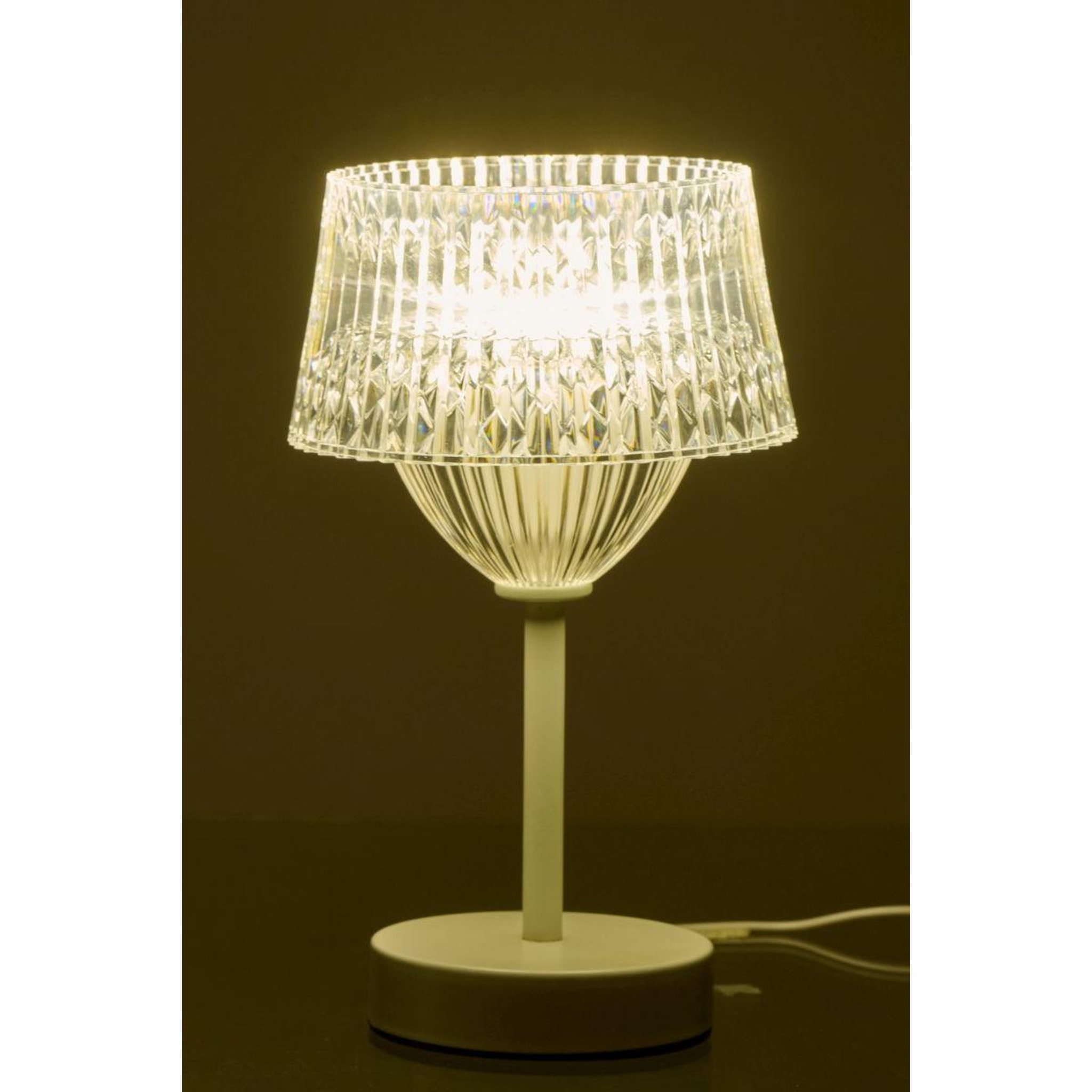 Voir la diapositive 5 : J-LINE Lampe à poser à led  touch  25cm blanc