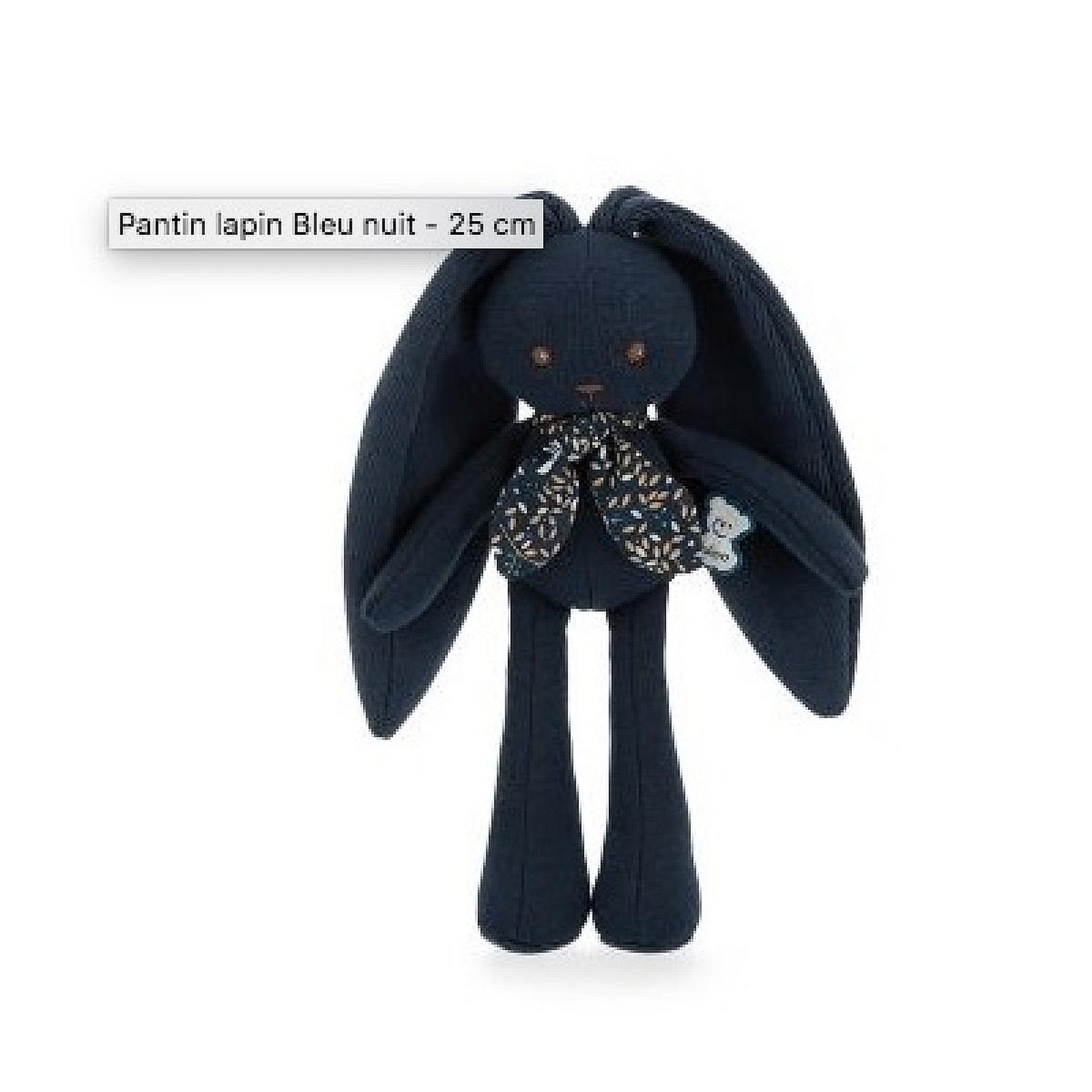Voir la diapositive 2 : Kaloo Lapinoo Pantin lapin bleu nuit small