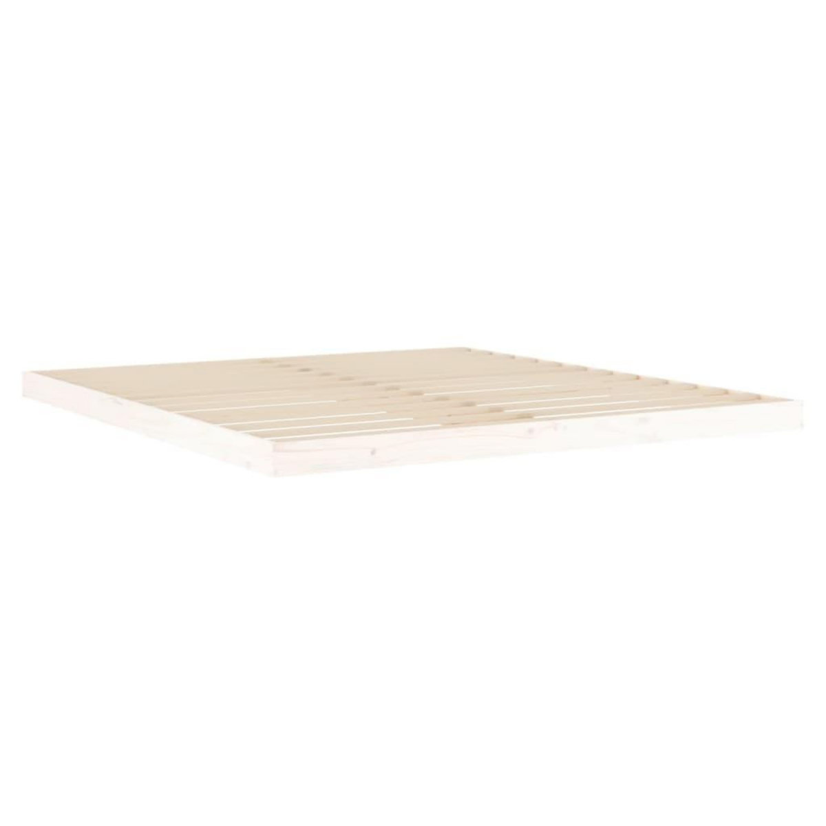 VIDAXL Cadre de lit sans matelas blanc 180x200 cm bois massif de pin