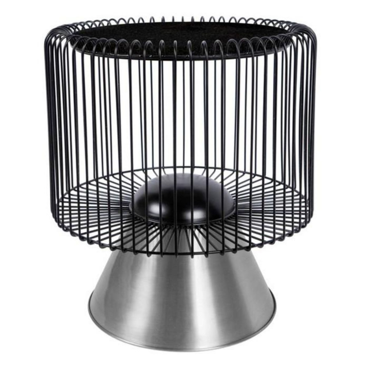 Paris Prix Table d'Appoint Design  Malibu  56cm Noir